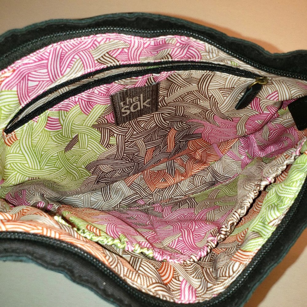 The SAK Indio Demi Shoulder Bag Black Leather - Picture 4 of 4